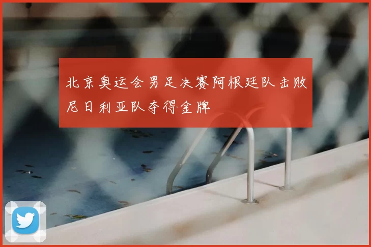 北京奥运会男足决赛阿根廷队击败尼日利亚队夺得金牌